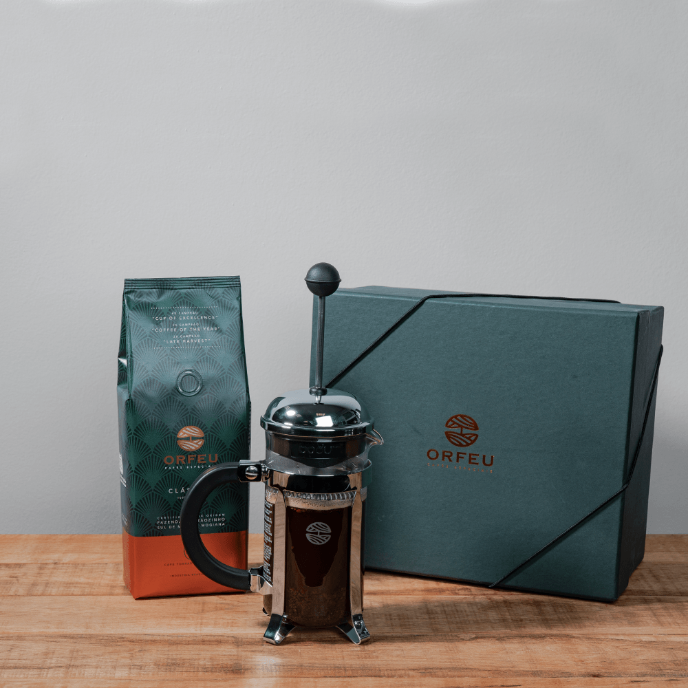 Kit Presente Prensa Francesa Chambord Orfeu Cafe Orfeu Loja